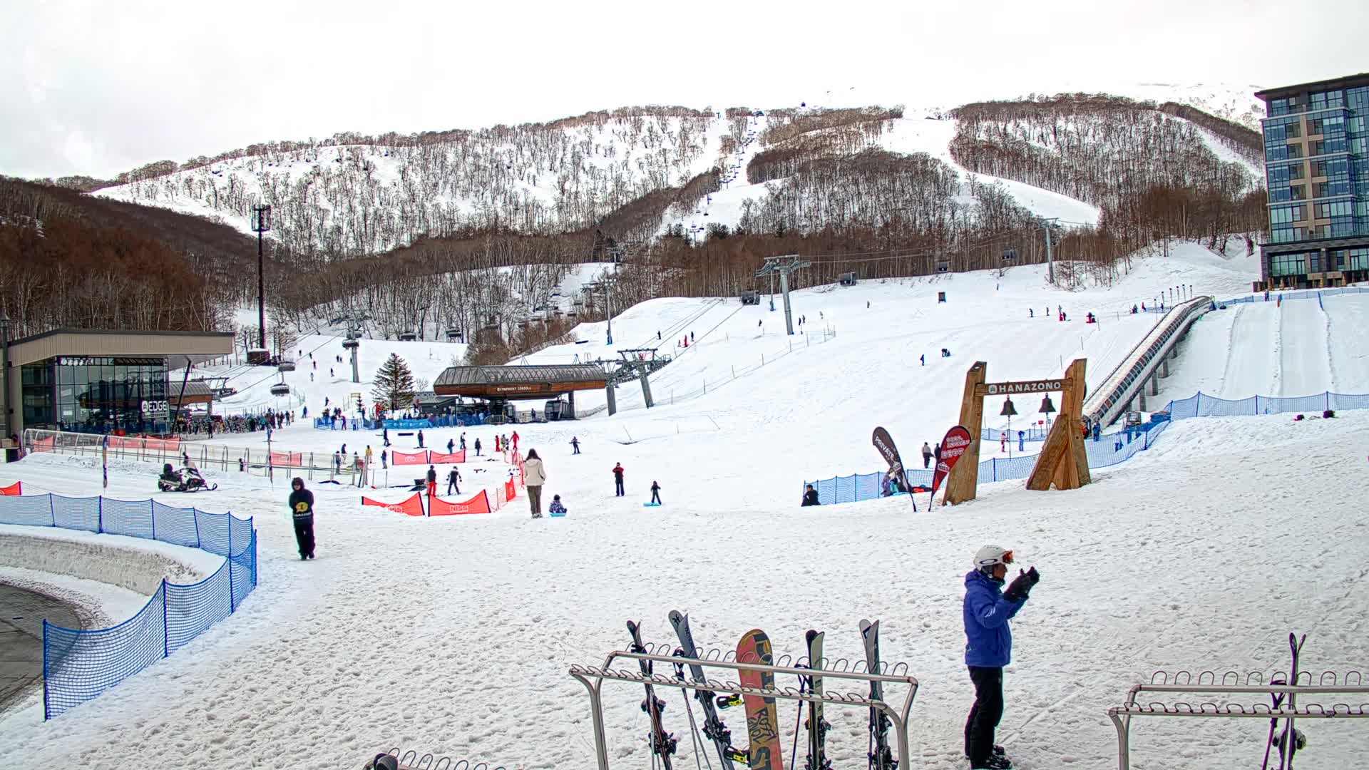 Abuta ( 虻田 ( ) ニセコアンヌプリ山＆ニセコ花園、リゾートスキー場、北海道、倶知安 ) Mount Niseko-Annupuri & Niseko Hanazono Resort Ski Slopes, Hokkaido, Kutchan Live Cam  - Iwaobetsu, Kutchan, Abuta , Hokkaido, Japan