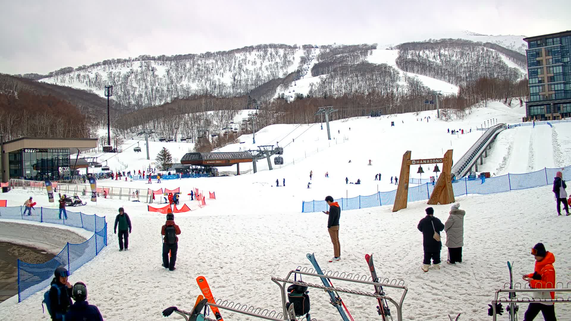 Abuta ( 虻田 ( ) ニセコアンヌプリ山＆ニセコ花園、リゾートスキー場、北海道、倶知安 ) Mount Niseko-Annupuri & Niseko Hanazono Resort Ski Slopes, Hokkaido, Kutchan Live Cam  - Iwaobetsu, Kutchan, Abuta , Hokkaido, Japan