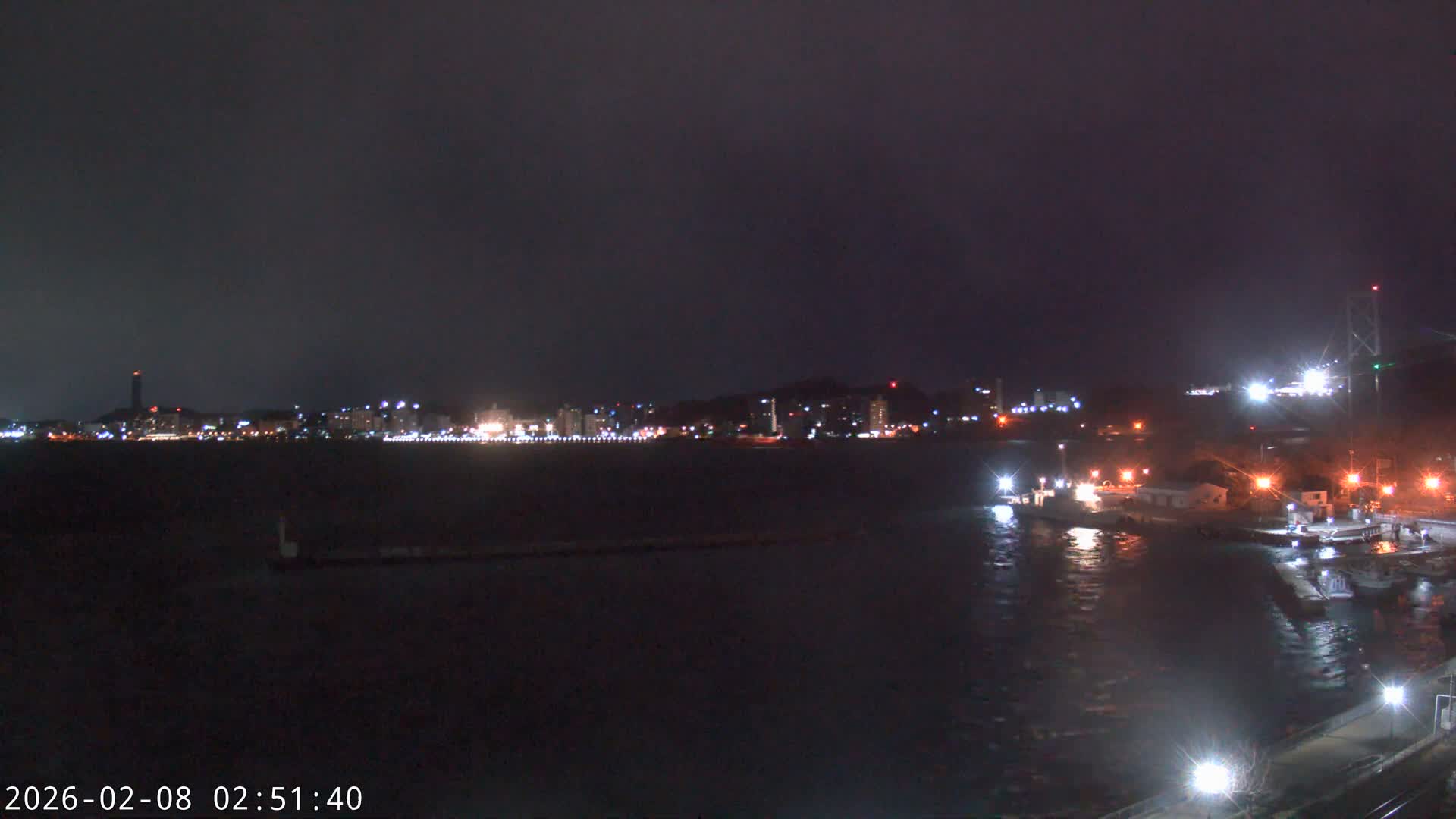 Fukuoka ( 北九州市門司区から見る福岡、関門海峡大橋、下関市 ) Kanmon Strait  Bridge & Shimonoseki City View from Moji Ward, Kitakyushu Live Cam - 2 Chome, Kyumoji, Moji-ku, Kitakyushu, Fukuoka, Kyushu, Japan