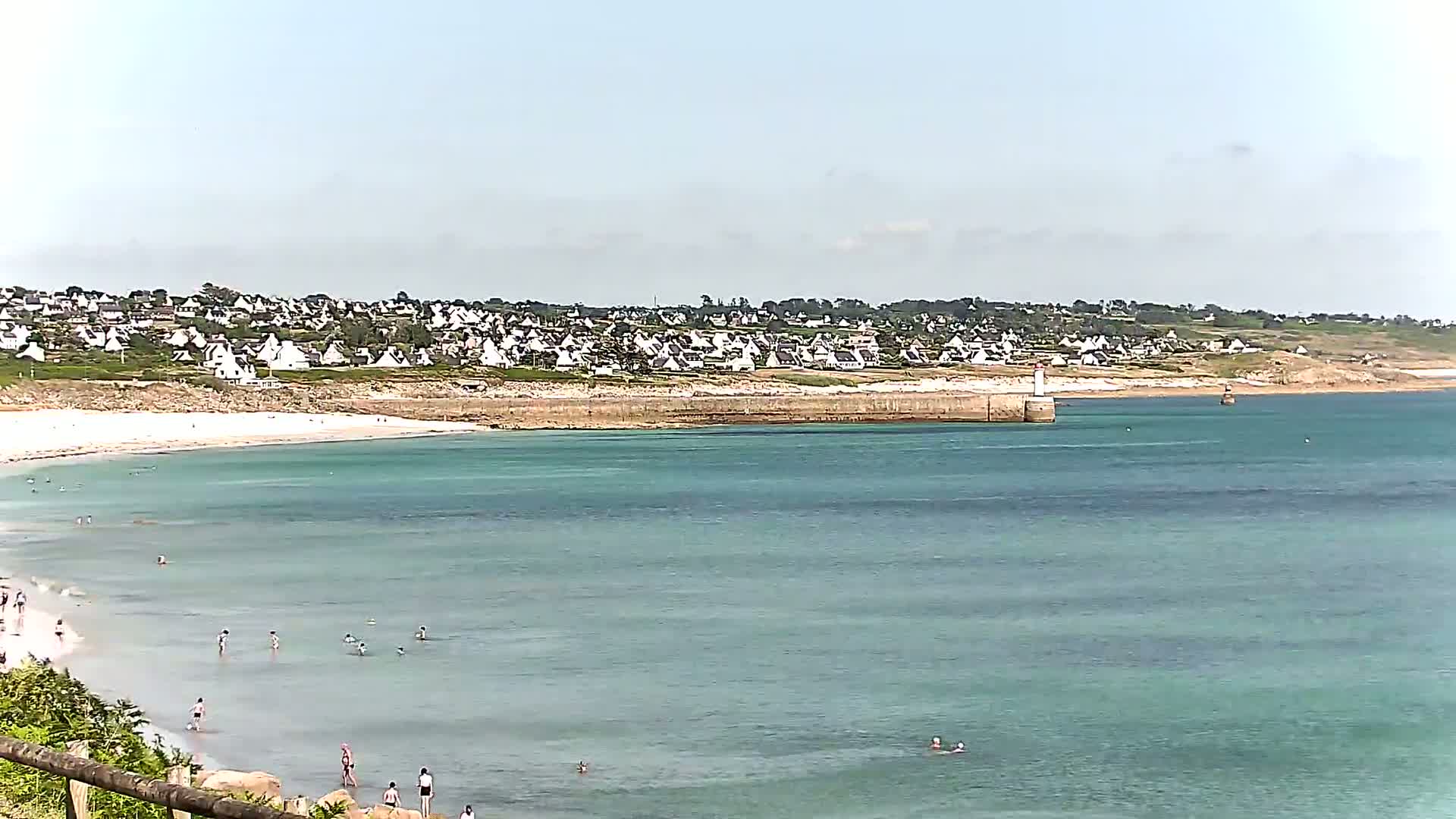 Audierne - Le Pouldu Plage de Trescadec Beach Live Cam - Quimper, Finistere, Bretagne, France