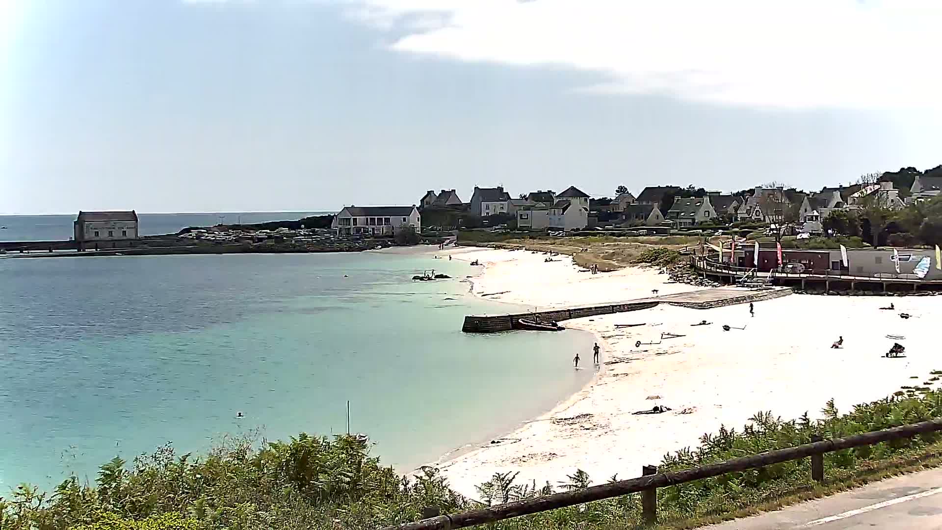 Audierne - Le Pouldu Plage de Trescadec Beach Live Cam - Quimper, Finistere, Bretagne, France