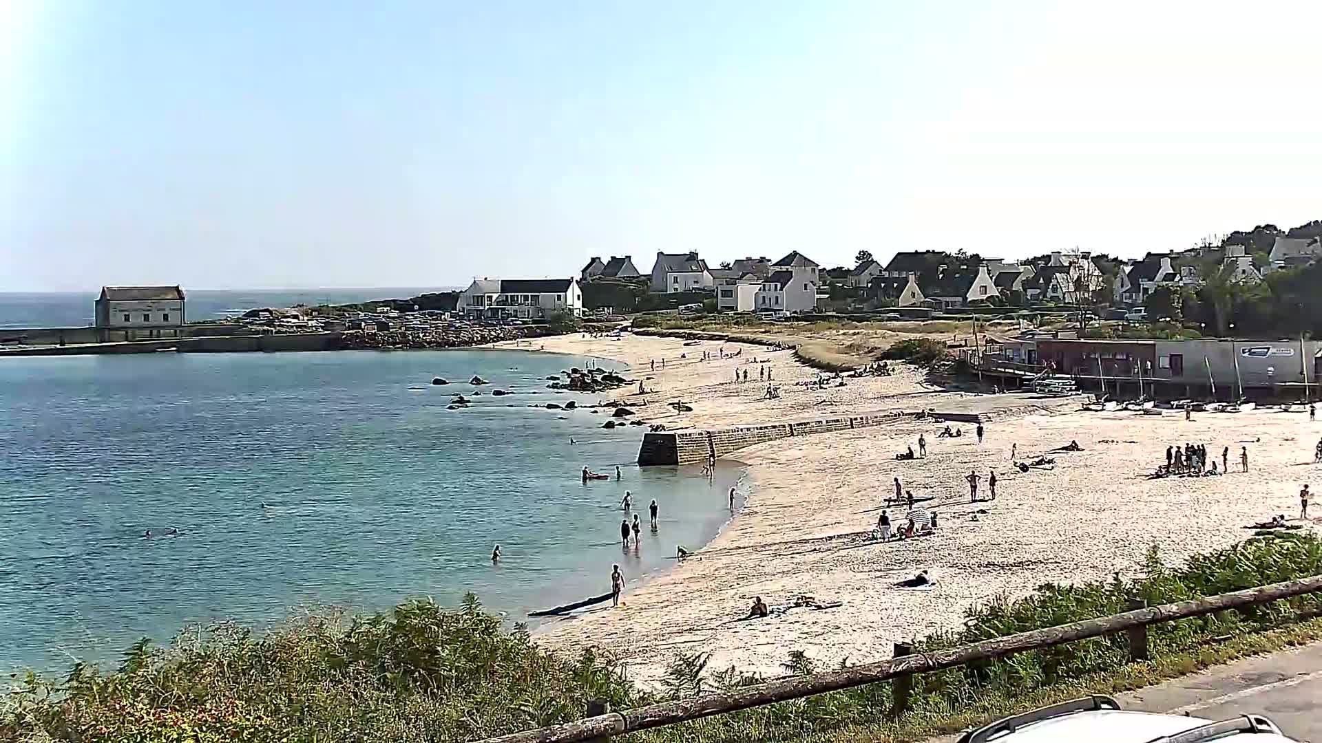 Audierne - Le Pouldu Plage de Trescadec Beach Live Cam - Quimper, Finistere, Bretagne, France