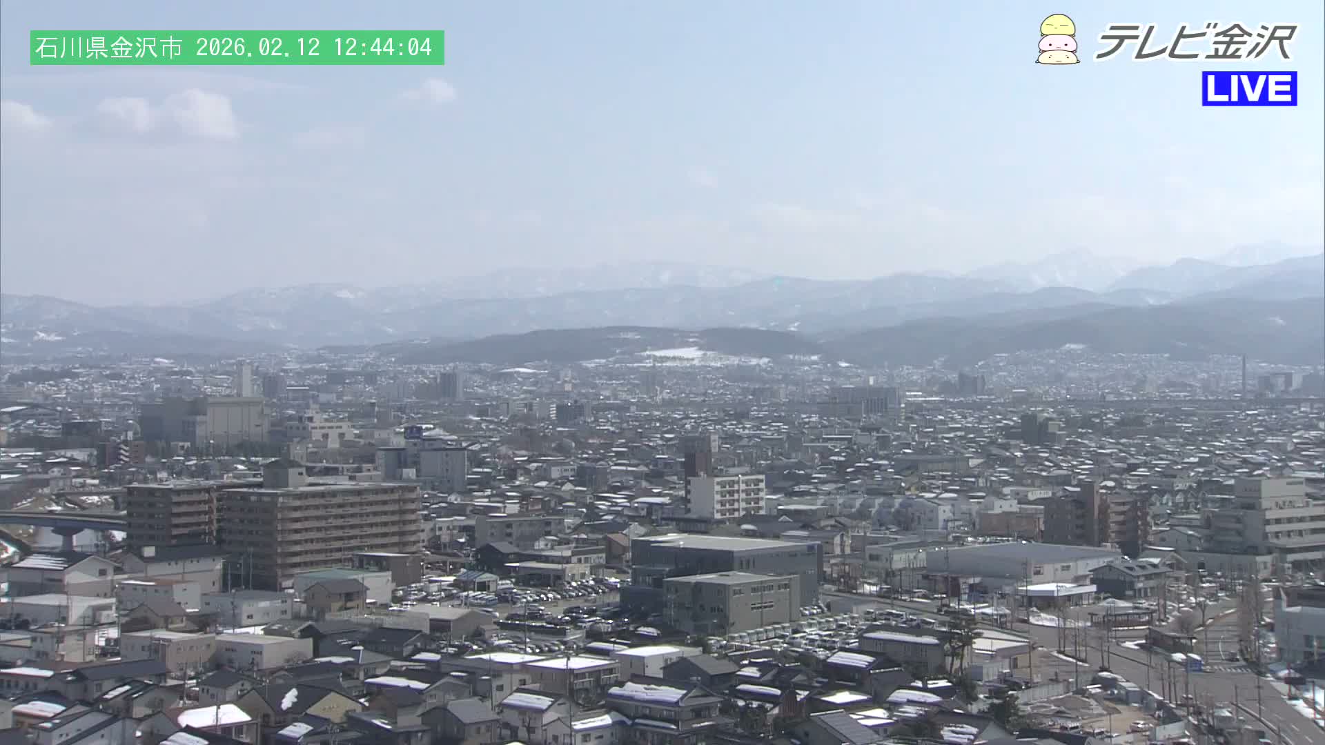 Kanazawa City & E8 Hokuriku Expressway Kanazawa Viaduct ( 金沢市・E8北陸自動車道金沢高架橋 石川県金沢市)  Ishikawa, Kanazawa Live Cam - 2 Chome, Kobu, Kanazawa, Ishikawa, Chūbu, Honshu, Japan