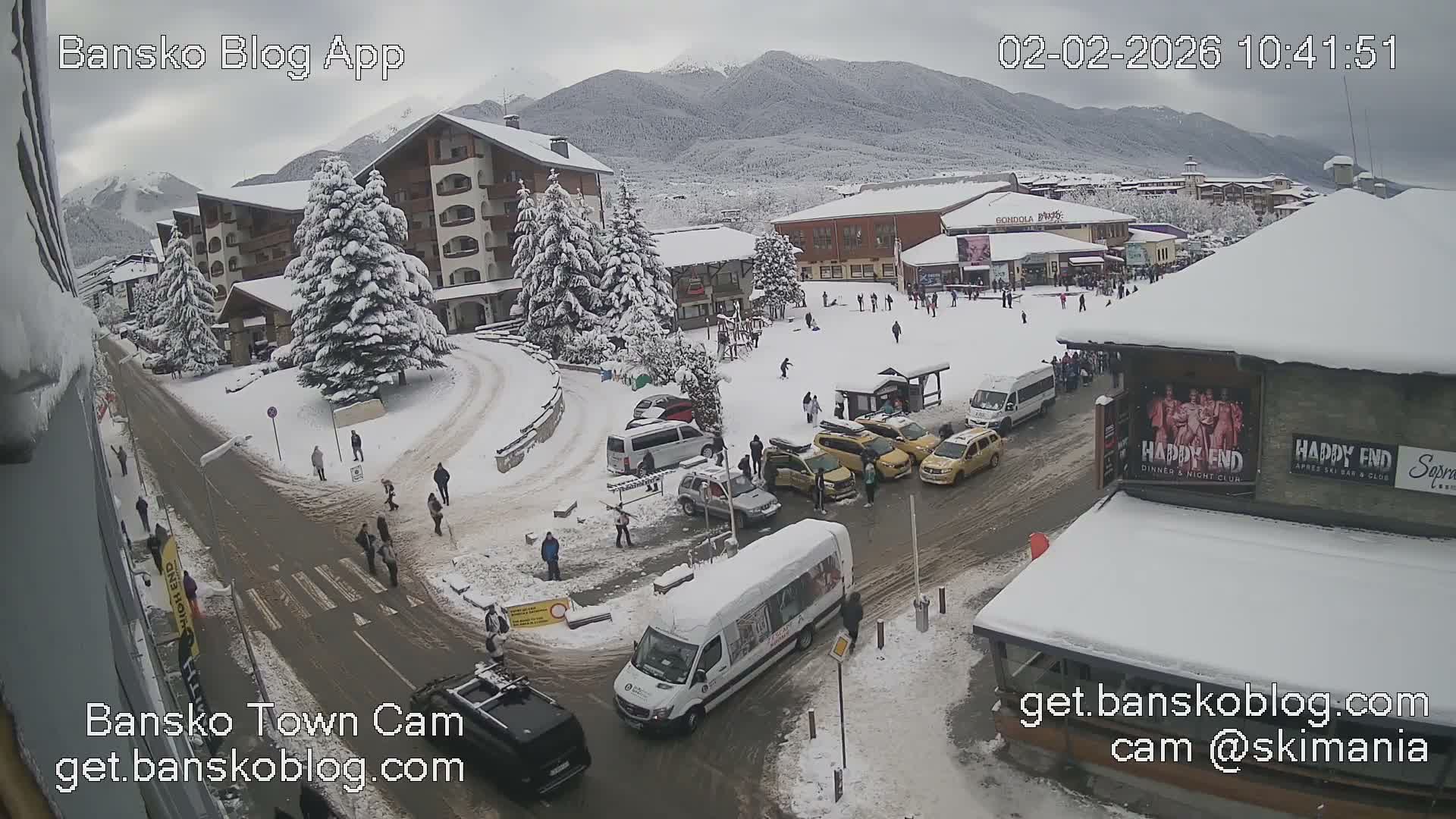 Blogevgrad (Блогевград, Банско ) Bansko  Live Cam -  Pirin Street, Bansko, Obshtina Bansko, Blogevgrad, Bulgaria