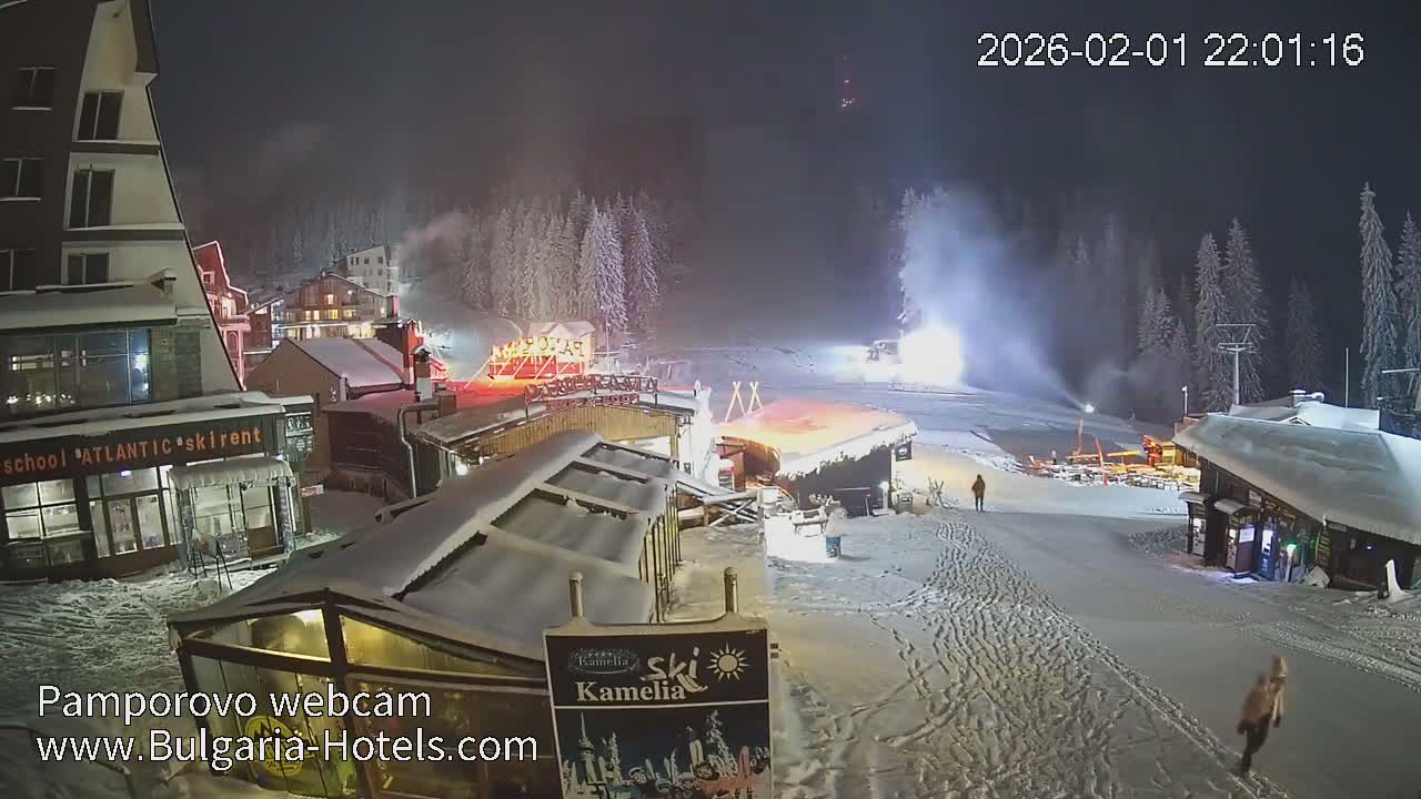 Smolyan ( Смолян, Ски пистите на ски курорт Пампорово ) Ski Slopes of Pamporovo Ski Resort Live Cam - Pamporovo, Obshtina Smolyan, Smolyan, Bulgaria