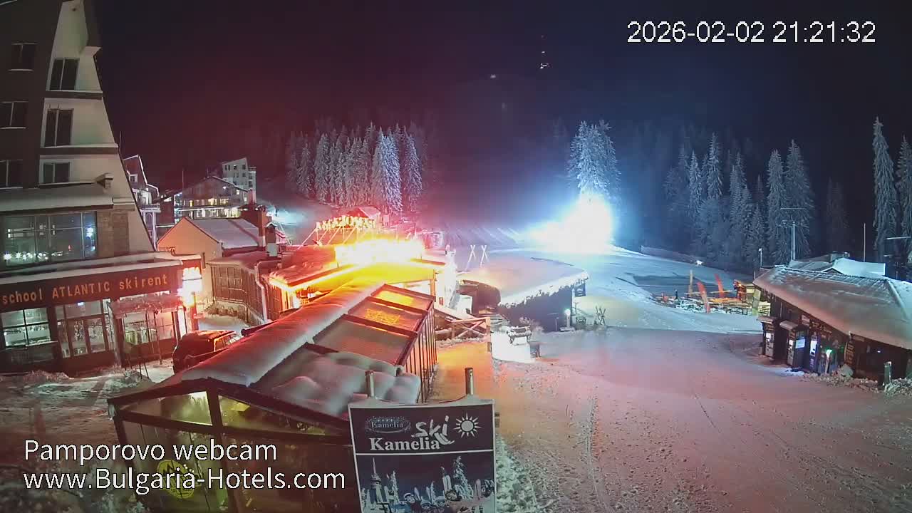Smolyan ( Смолян, Ски пистите на ски курорт Пампорово ) Ski Slopes of Pamporovo Ski Resort Live Cam - Pamporovo, Obshtina Smolyan, Smolyan, Bulgaria