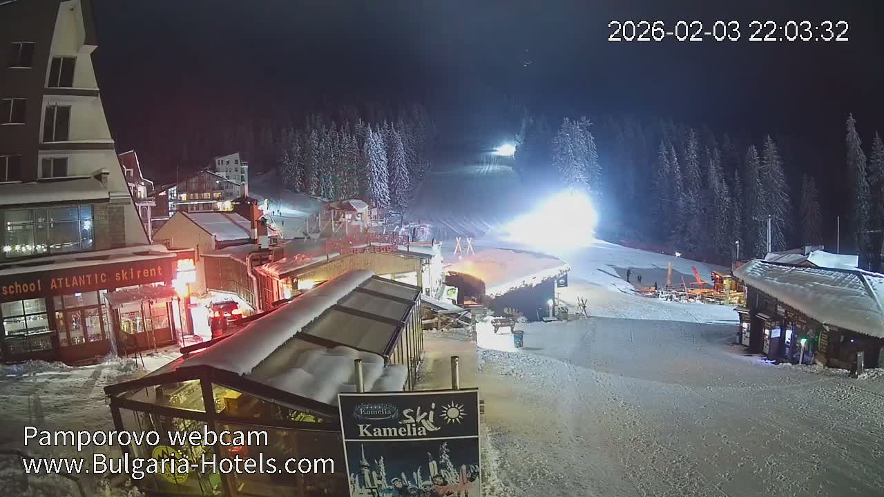 Smolyan ( Смолян, Ски пистите на ски курорт Пампорово ) Ski Slopes of Pamporovo Ski Resort Live Cam - Pamporovo, Obshtina Smolyan, Smolyan, Bulgaria
