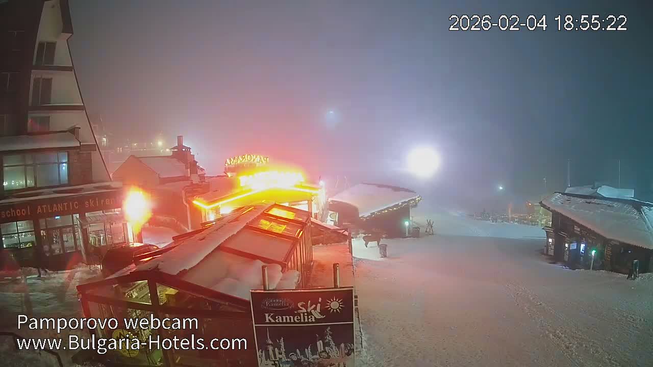 Smolyan ( Смолян, Ски пистите на ски курорт Пампорово ) Ski Slopes of Pamporovo Ski Resort Live Cam - Pamporovo, Obshtina Smolyan, Smolyan, Bulgaria