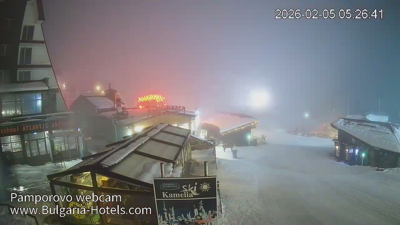 Smolyan ( Смолян, Ски пистите на ски курорт Пампорово ) Ski Slopes of Pamporovo Ski Resort Live Cam - Pamporovo, Obshtina Smolyan, Smolyan, Bulgaria