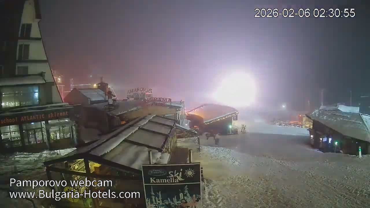 Smolyan ( Смолян, Ски пистите на ски курорт Пампорово ) Ski Slopes of Pamporovo Ski Resort Live Cam - Pamporovo, Obshtina Smolyan, Smolyan, Bulgaria