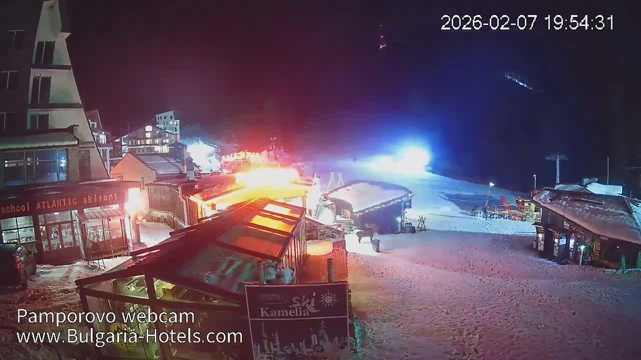 Smolyan ( Смолян, Ски пистите на ски курорт Пампорово ) Ski Slopes of Pamporovo Ski Resort Live Cam - Pamporovo, Obshtina Smolyan, Smolyan, Bulgaria