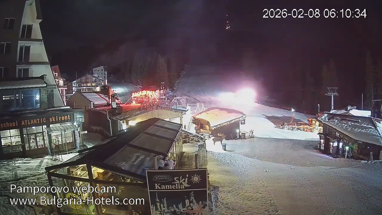 Smolyan ( Смолян, Ски пистите на ски курорт Пампорово ) Ski Slopes of Pamporovo Ski Resort Live Cam - Pamporovo, Obshtina Smolyan, Smolyan, Bulgaria