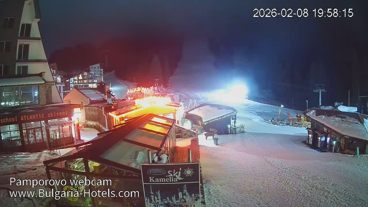 Smolyan ( Смолян, Ски пистите на ски курорт Пампорово ) Ski Slopes of Pamporovo Ski Resort Live Cam - Pamporovo, Obshtina Smolyan, Smolyan, Bulgaria