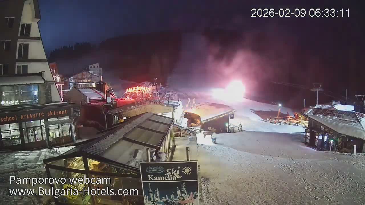 Smolyan ( Смолян, Ски пистите на ски курорт Пампорово ) Ski Slopes of Pamporovo Ski Resort Live Cam - Pamporovo, Obshtina Smolyan, Smolyan, Bulgaria