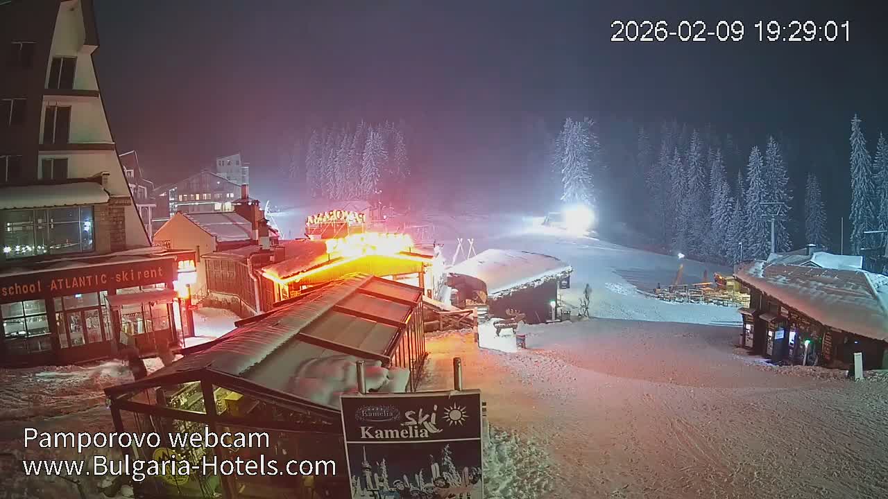 Smolyan ( Смолян, Ски пистите на ски курорт Пампорово ) Ski Slopes of Pamporovo Ski Resort Live Cam - Pamporovo, Obshtina Smolyan, Smolyan, Bulgaria