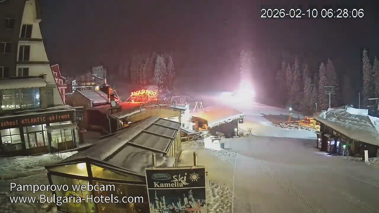 Smolyan ( Смолян, Ски пистите на ски курорт Пампорово ) Ski Slopes of Pamporovo Ski Resort Live Cam - Pamporovo, Obshtina Smolyan, Smolyan, Bulgaria