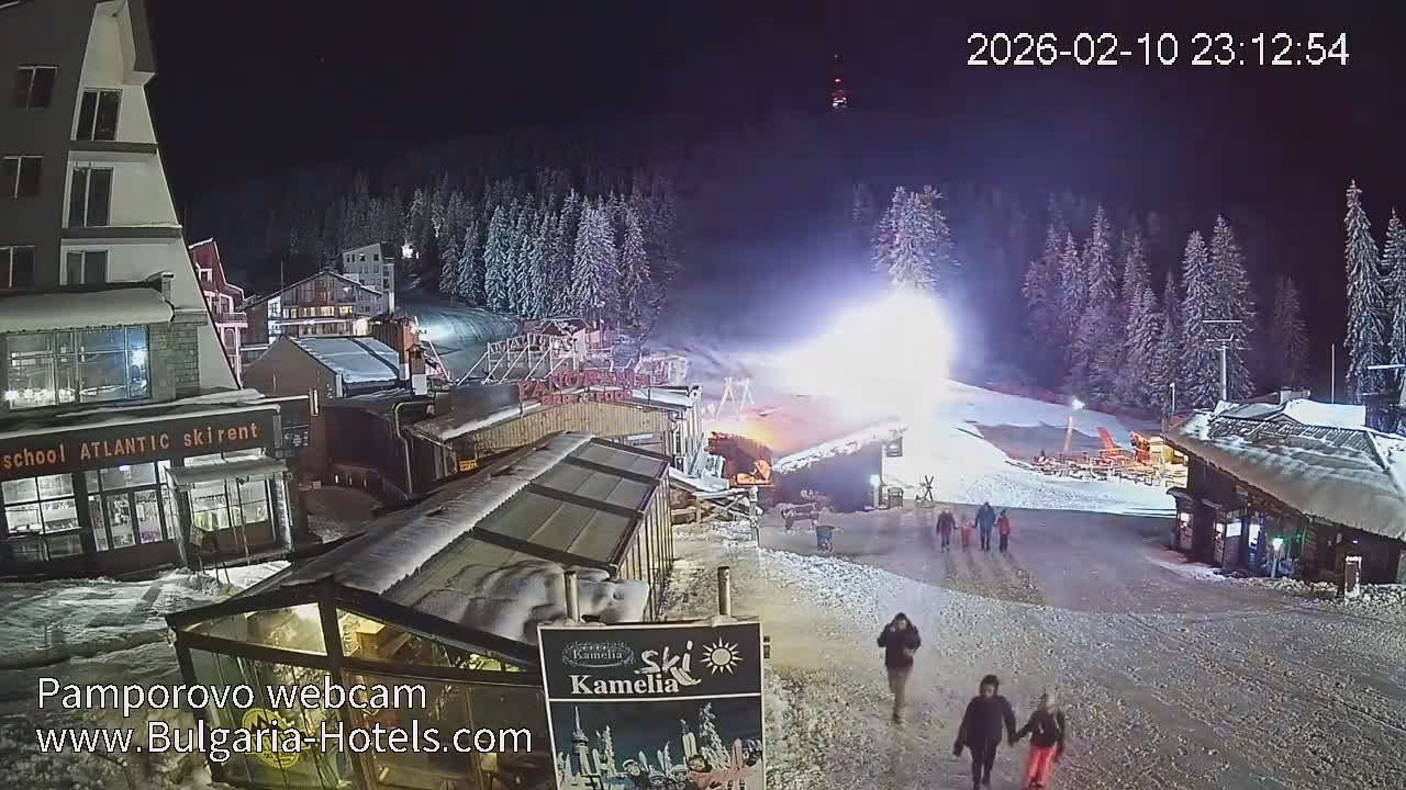 Smolyan ( Смолян, Ски пистите на ски курорт Пампорово ) Ski Slopes of Pamporovo Ski Resort Live Cam - Pamporovo, Obshtina Smolyan, Smolyan, Bulgaria