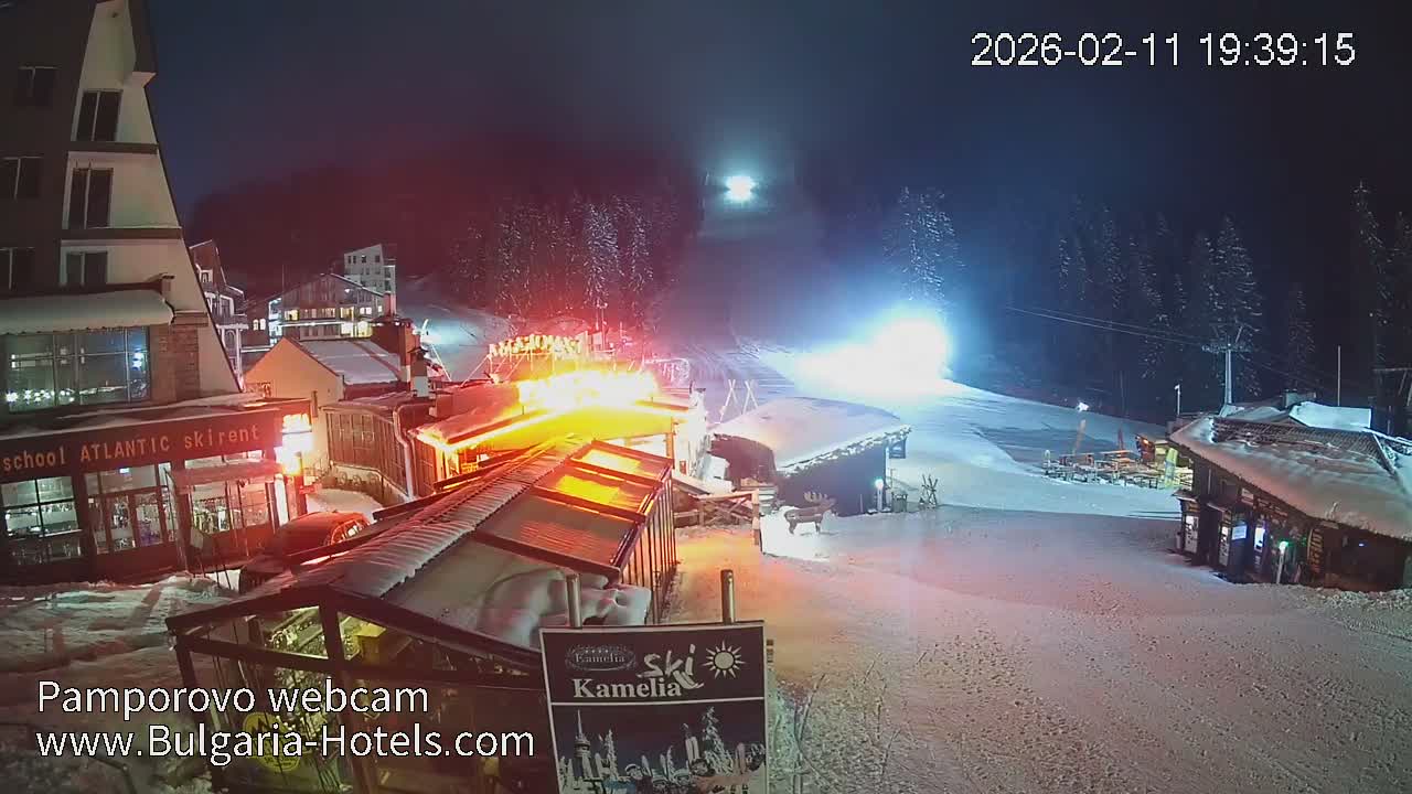 Smolyan ( Смолян, Ски пистите на ски курорт Пампорово ) Ski Slopes of Pamporovo Ski Resort Live Cam - Pamporovo, Obshtina Smolyan, Smolyan, Bulgaria