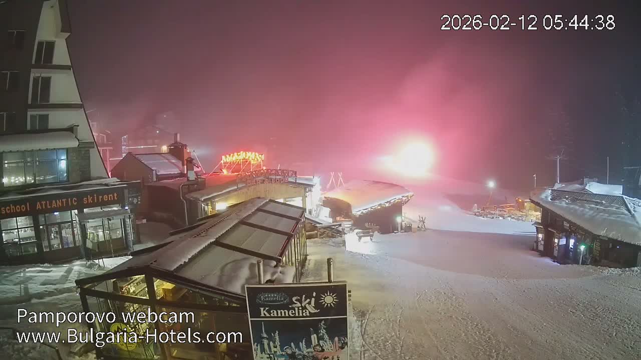 Smolyan ( Смолян, Ски пистите на ски курорт Пампорово ) Ski Slopes of Pamporovo Ski Resort Live Cam - Pamporovo, Obshtina Smolyan, Smolyan, Bulgaria