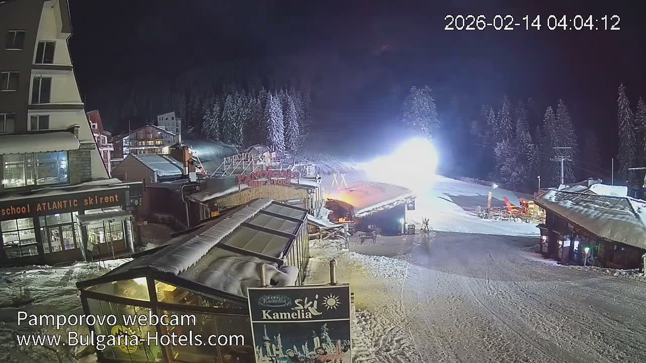 Smolyan ( Смолян, Ски пистите на ски курорт Пампорово ) Ski Slopes of Pamporovo Ski Resort Live Cam - Pamporovo, Obshtina Smolyan, Smolyan, Bulgaria