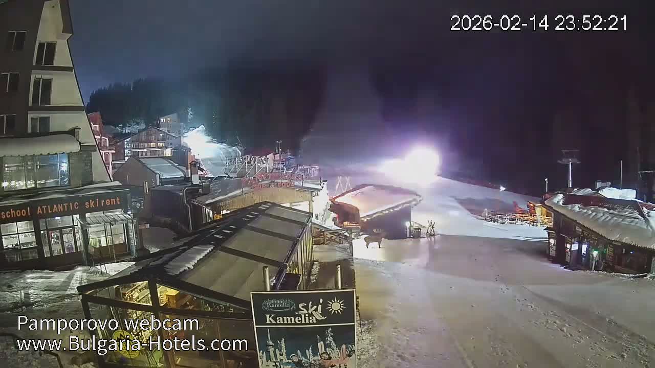 Smolyan ( Смолян, Ски пистите на ски курорт Пампорово ) Ski Slopes of Pamporovo Ski Resort Live Cam - Pamporovo, Obshtina Smolyan, Smolyan, Bulgaria