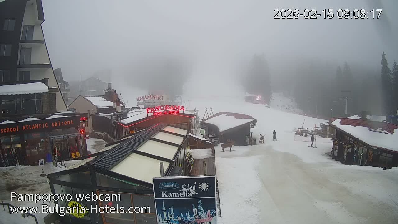 Smolyan ( Смолян, Ски пистите на ски курорт Пампорово ) Ski Slopes of Pamporovo Ski Resort Live Cam - Pamporovo, Obshtina Smolyan, Smolyan, Bulgaria