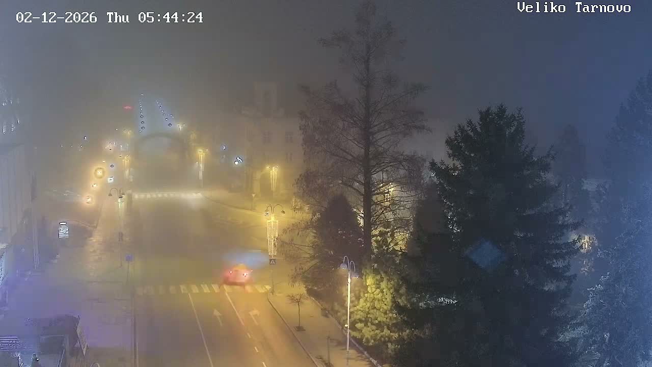 Tarnovo Center ( Търново Център, ул. Улица Христо Ботев / Разклон ул. Васил Левски, Велико Търново) Ulitsa Hristo Botev Street /Vasil Levski Street Junction, Veliko Tarnovo Live Cam - Veliko Tarnovo Center, Obshtina Veliko Tarnovo, Veliko Tarnovo, Bulgaria