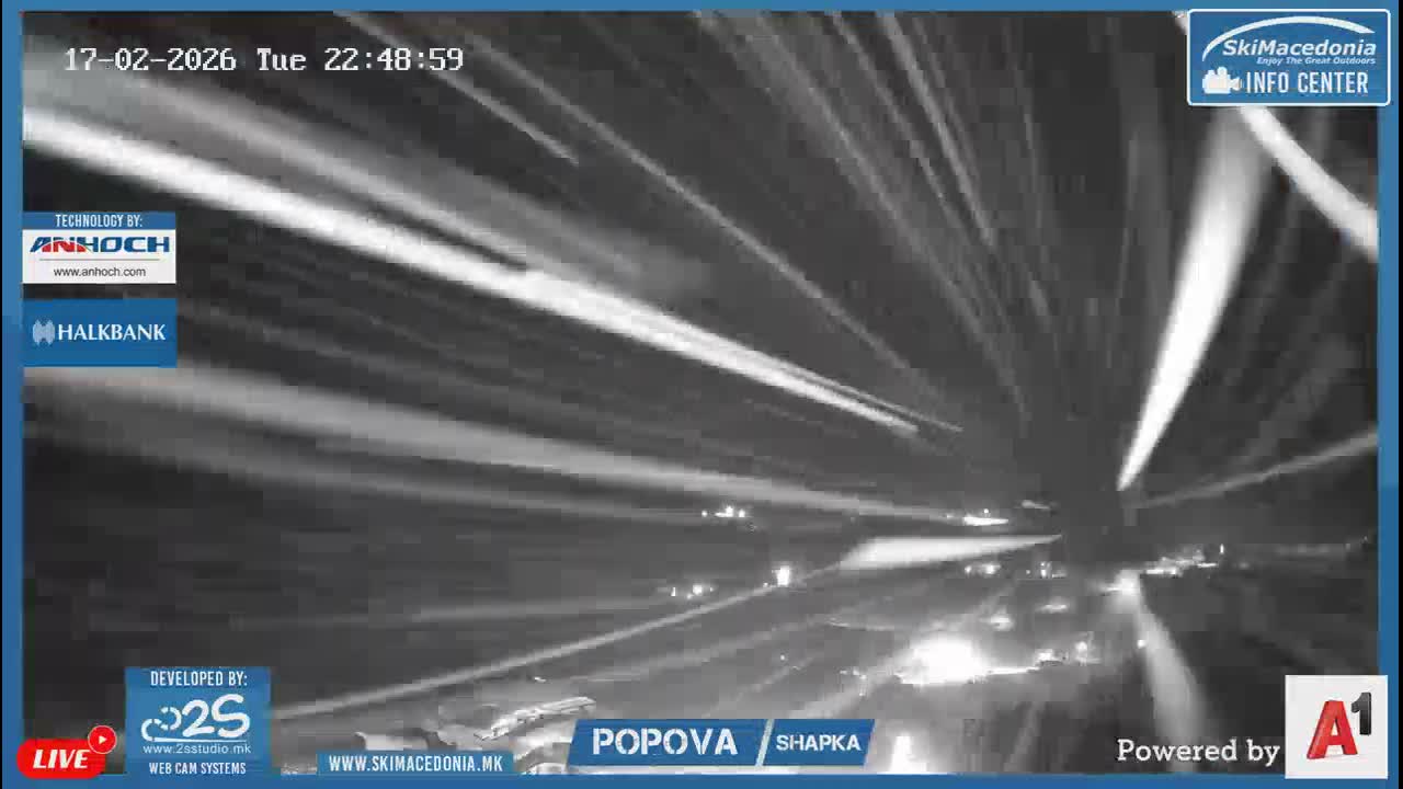 Polog ( Полог, Ски центар Попова Шапка, Тетово) Popova Shapka Ski Center & Ski Slopes , Tetovo Live  Cam - Popova Shapka, Tetovo, Polog, North Macedonia