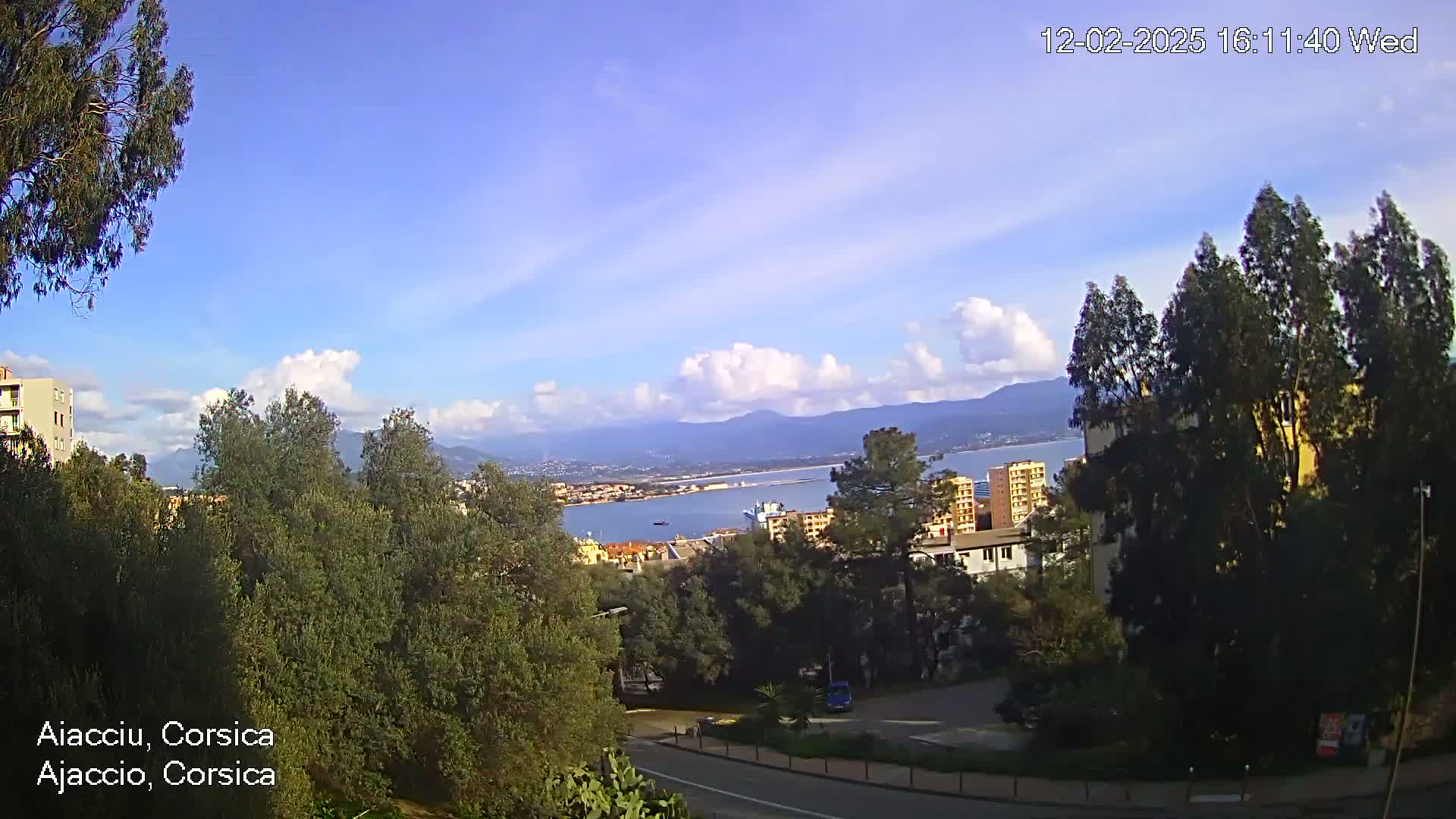 Corsica, Ajaccio City Skyline Live Cam - Ajaccio, Corse-du-Sud, Corse , France
