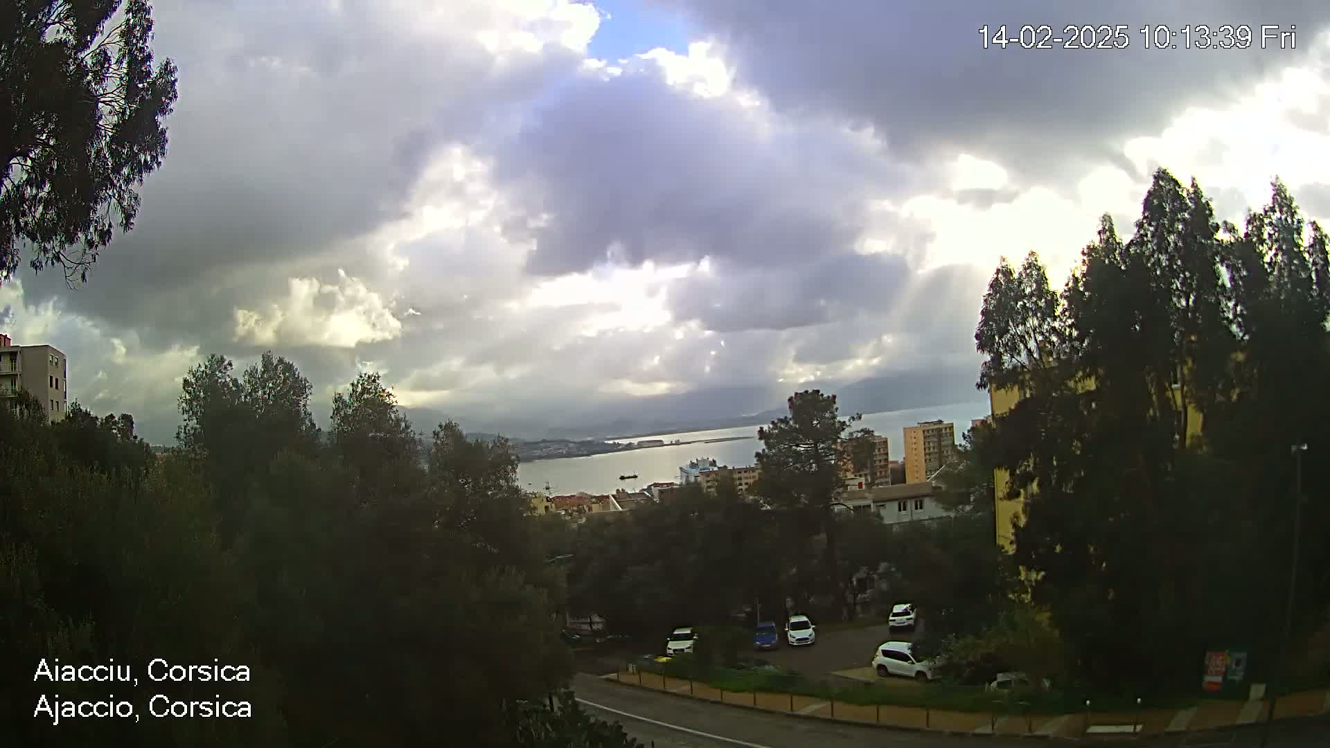 Corsica, Ajaccio City Skyline Live Cam - Ajaccio, Corse-du-Sud, Corse , France