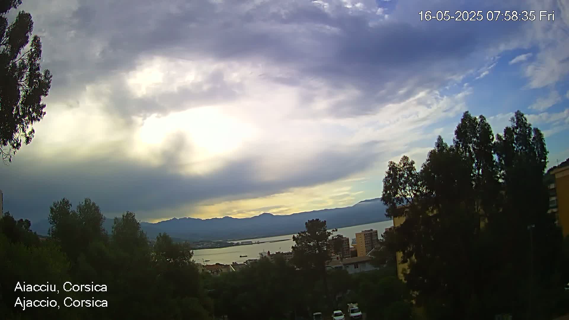 Corsica, Ajaccio City Skyline Live Cam - Ajaccio, Corse-du-Sud, Corse , France