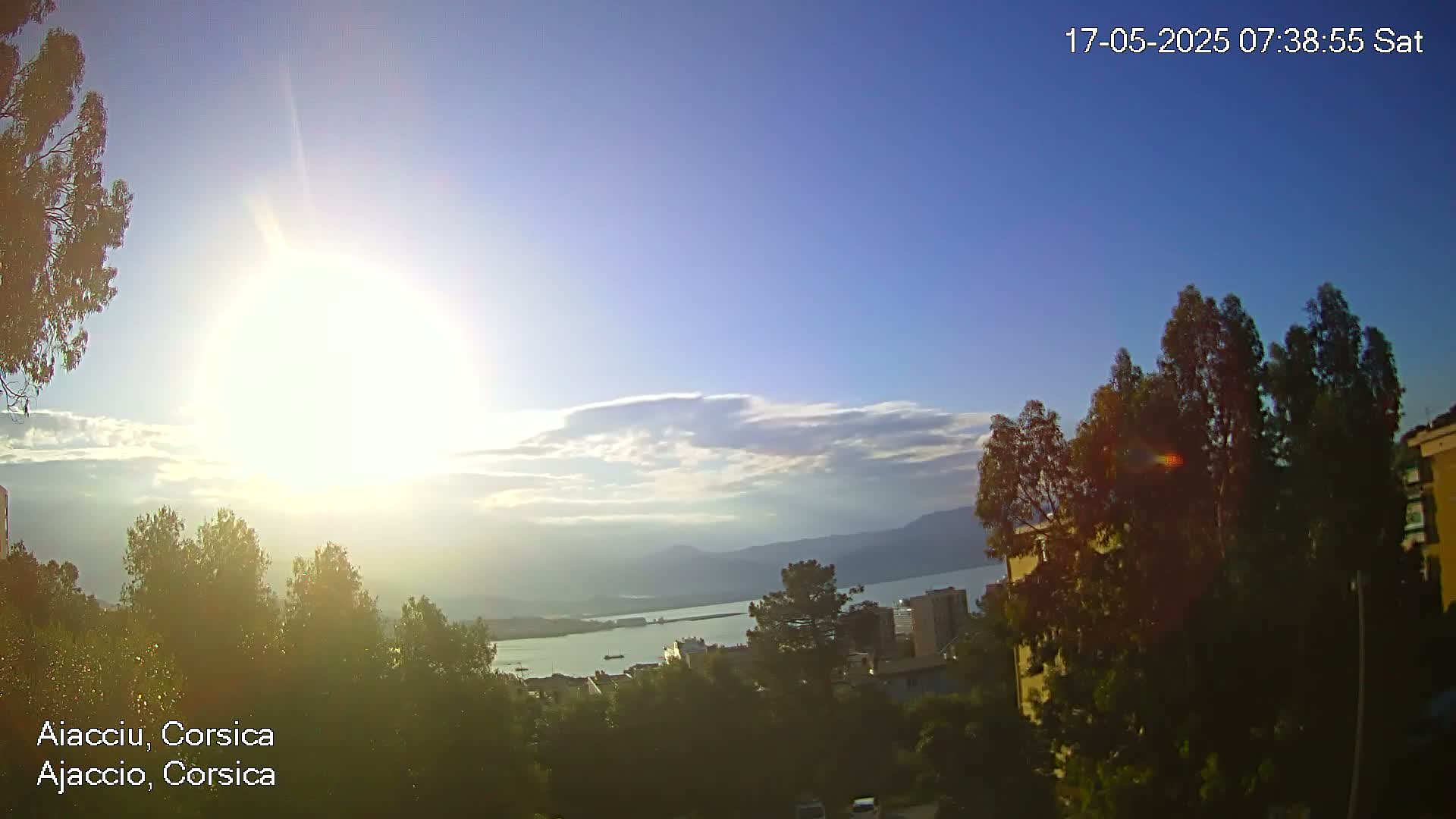 Corsica, Ajaccio City Skyline Live Cam - Ajaccio, Corse-du-Sud, Corse , France