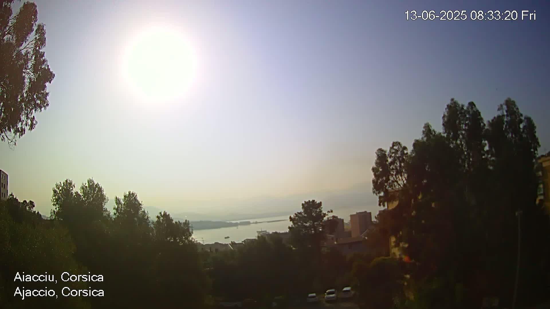 Corsica, Ajaccio City Skyline Live Cam - Ajaccio, Corse-du-Sud, Corse , France