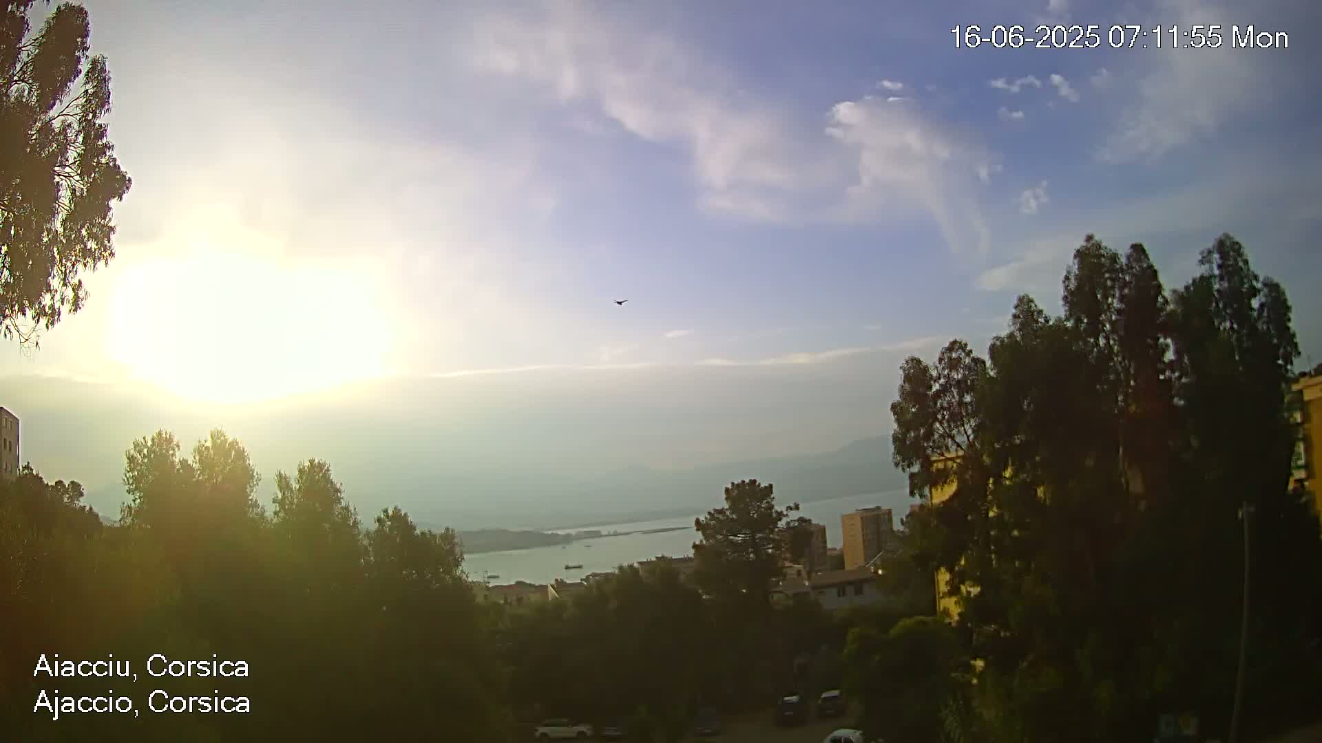 Corsica, Ajaccio City Skyline Live Cam - Ajaccio, Corse-du-Sud, Corse , France