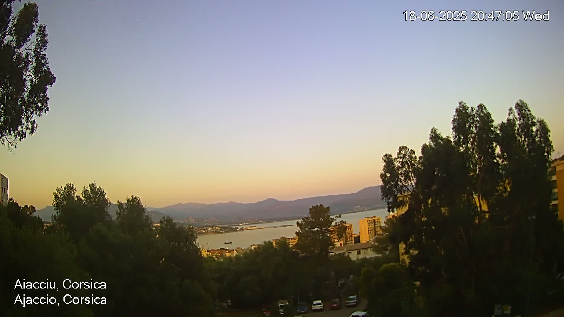 Corsica, Ajaccio City Skyline Live Cam - Ajaccio, Corse-du-Sud, Corse , France