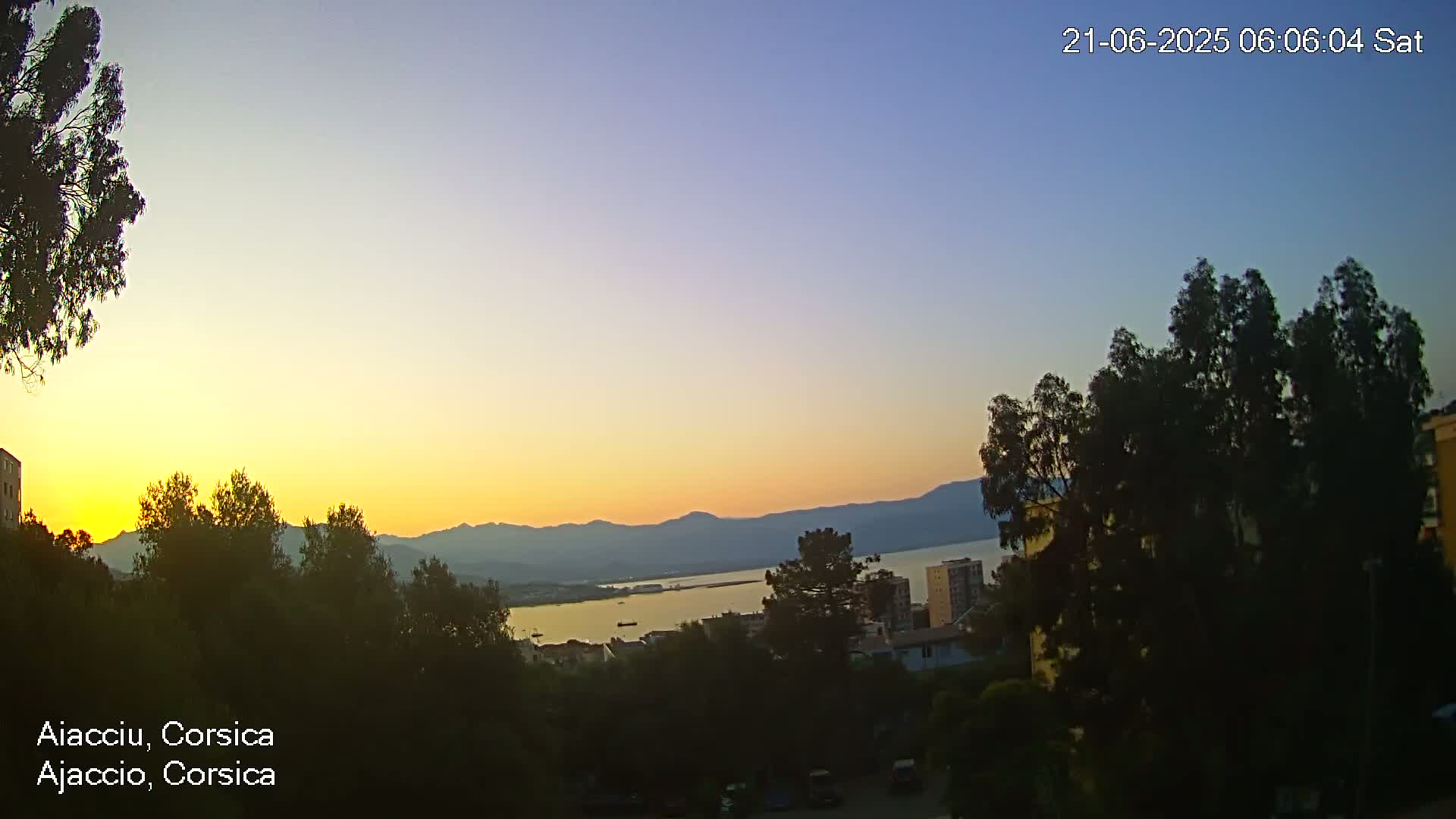 Corsica, Ajaccio City Skyline Live Cam - Ajaccio, Corse-du-Sud, Corse , France