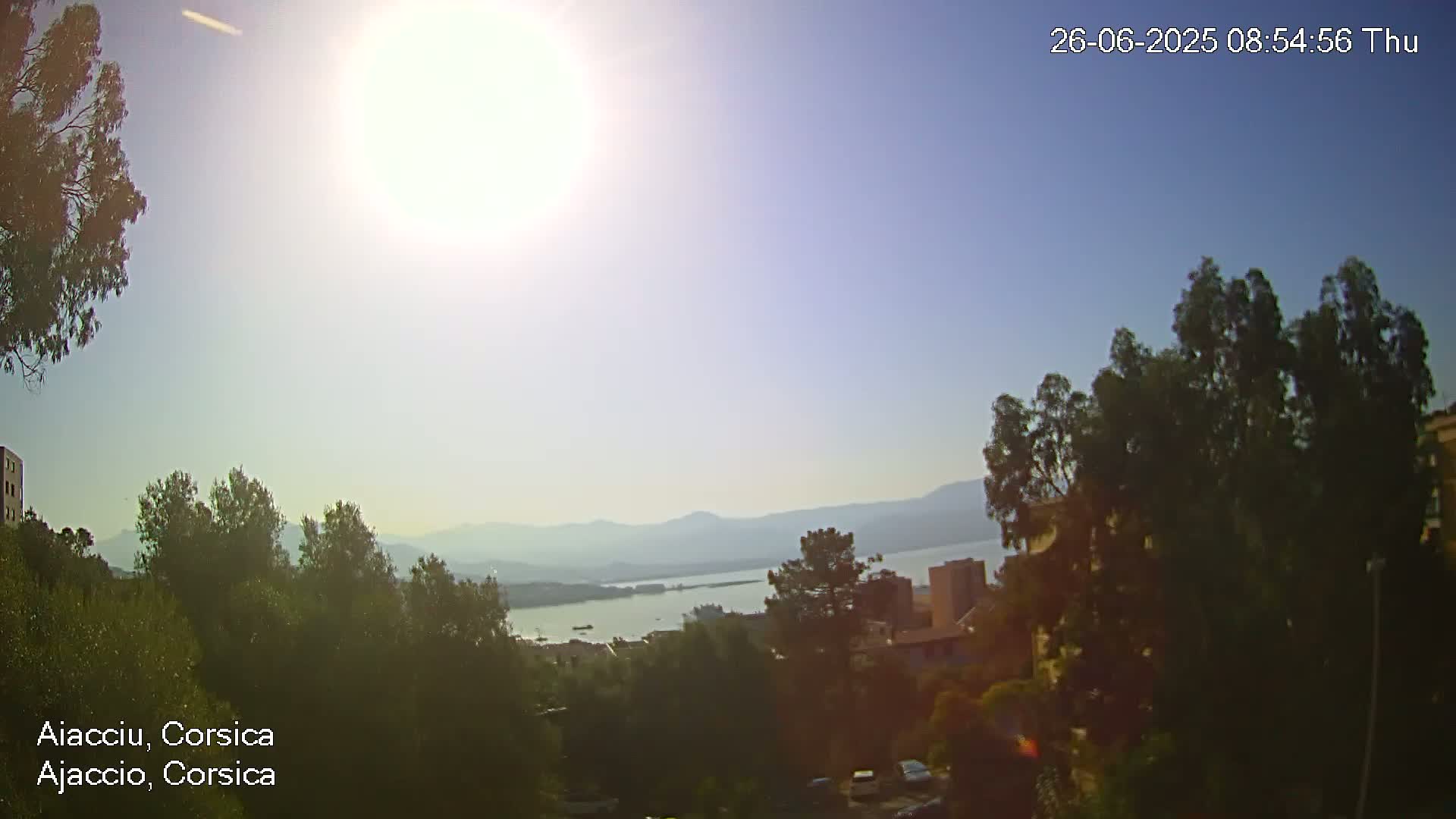 Corsica, Ajaccio City Skyline Live Cam - Ajaccio, Corse-du-Sud, Corse , France
