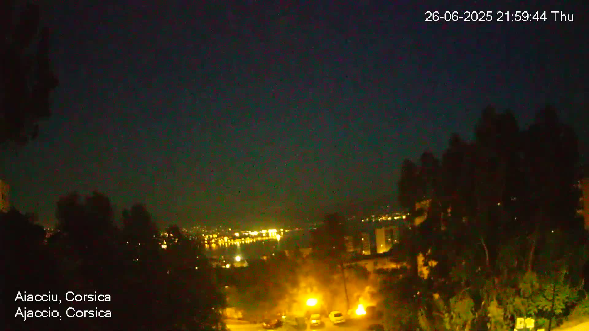 Corsica, Ajaccio City Skyline Live Cam - Ajaccio, Corse-du-Sud, Corse , France