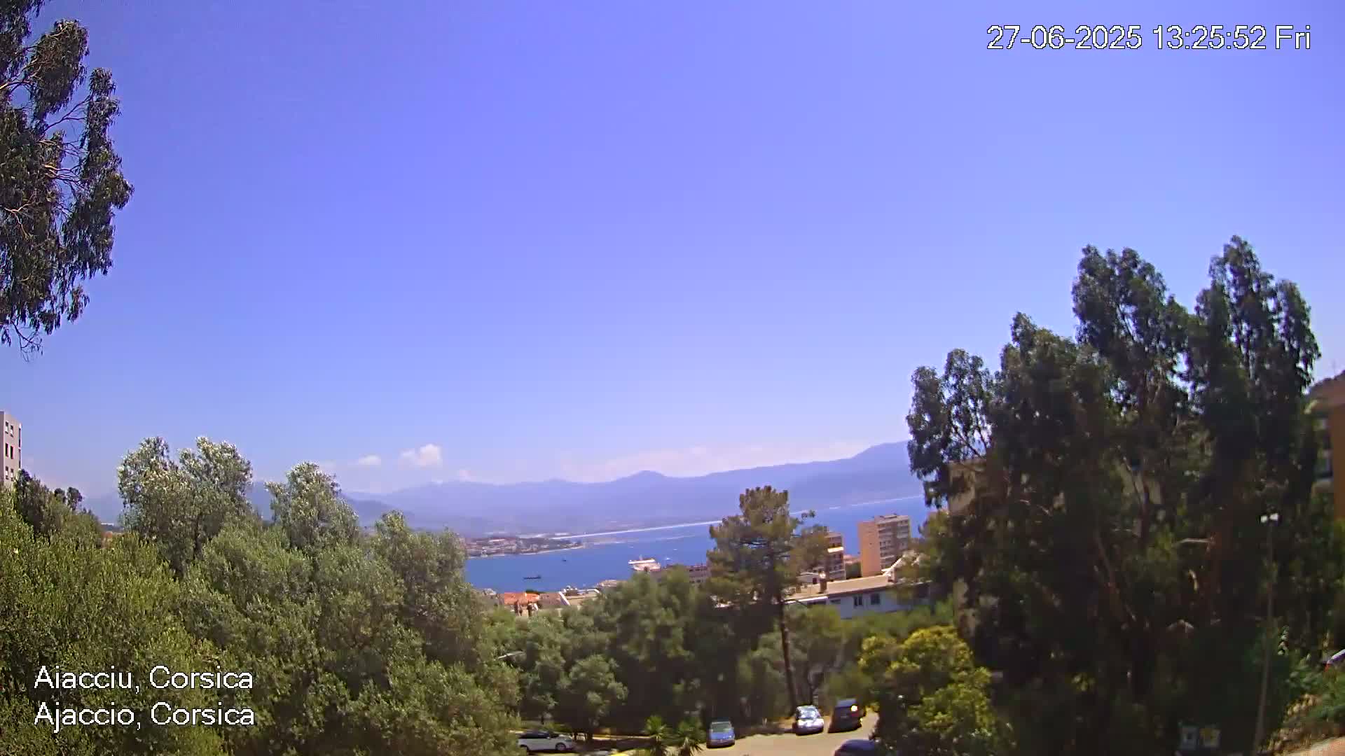 Corsica, Ajaccio City Skyline Live Cam - Ajaccio, Corse-du-Sud, Corse , France