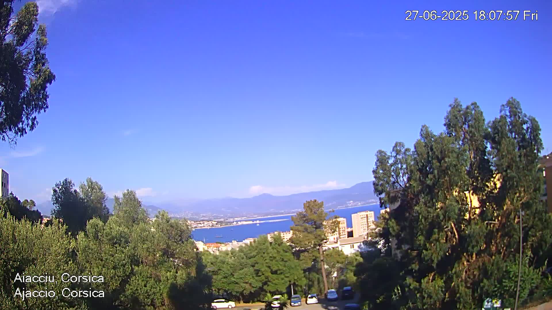 Corsica, Ajaccio City Skyline Live Cam - Ajaccio, Corse-du-Sud, Corse , France