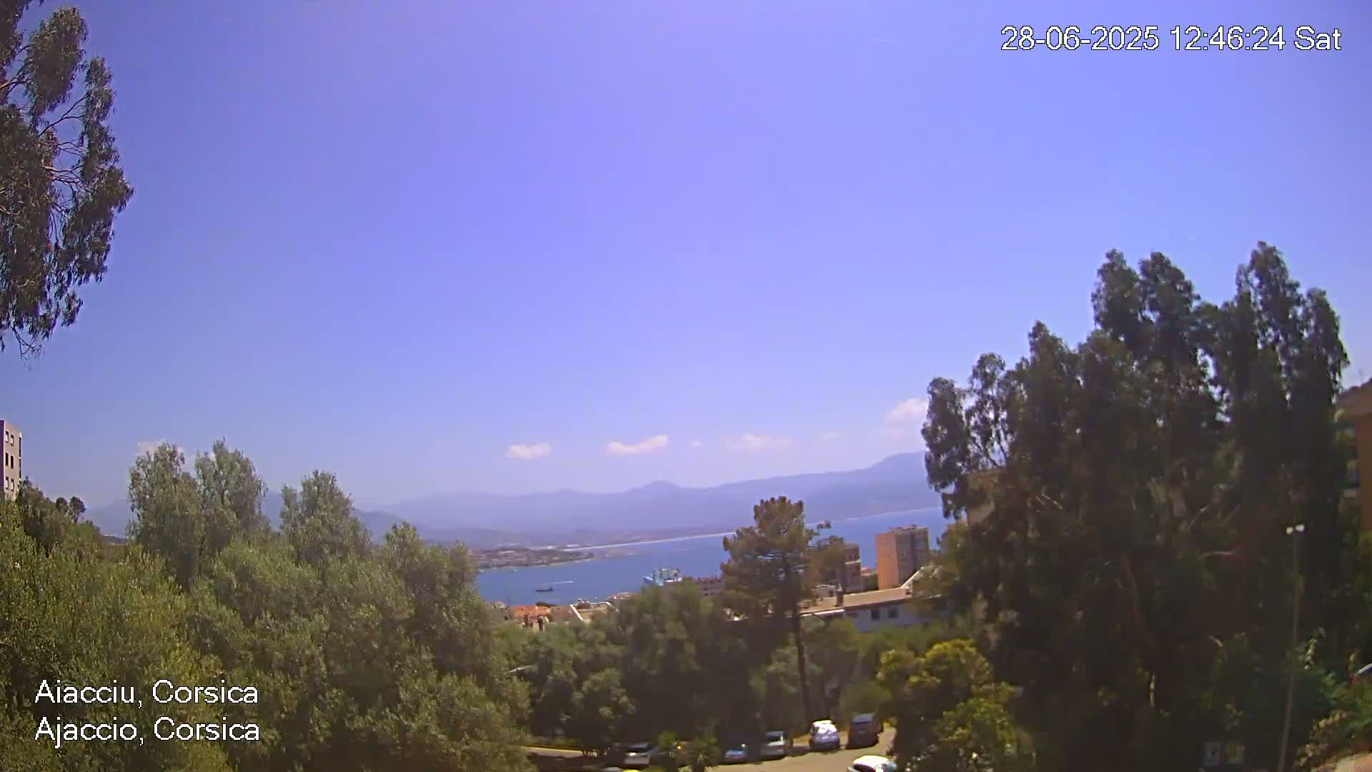 Corsica, Ajaccio City Skyline Live Cam - Ajaccio, Corse-du-Sud, Corse , France