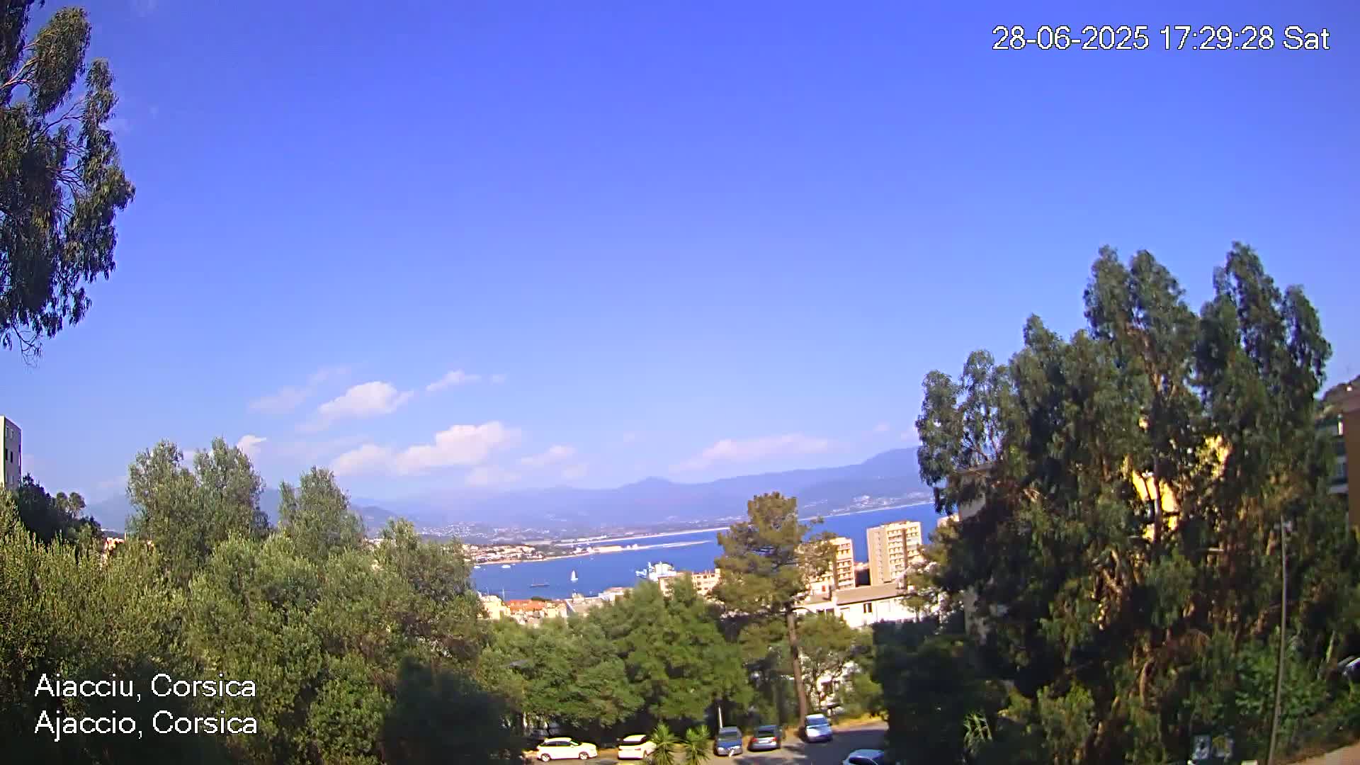 Corsica, Ajaccio City Skyline Live Cam - Ajaccio, Corse-du-Sud, Corse , France