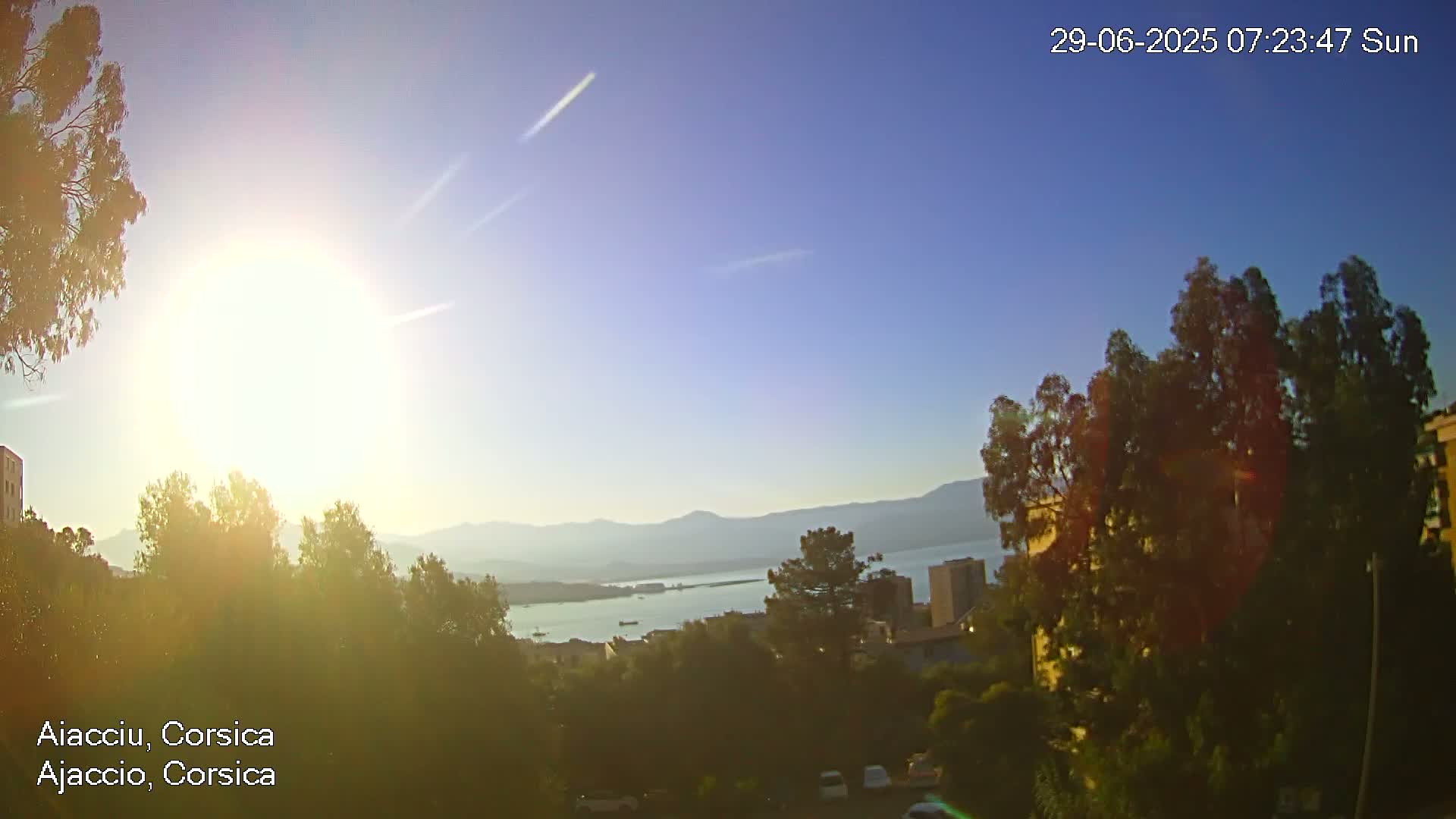 Corsica, Ajaccio City Skyline Live Cam - Ajaccio, Corse-du-Sud, Corse , France