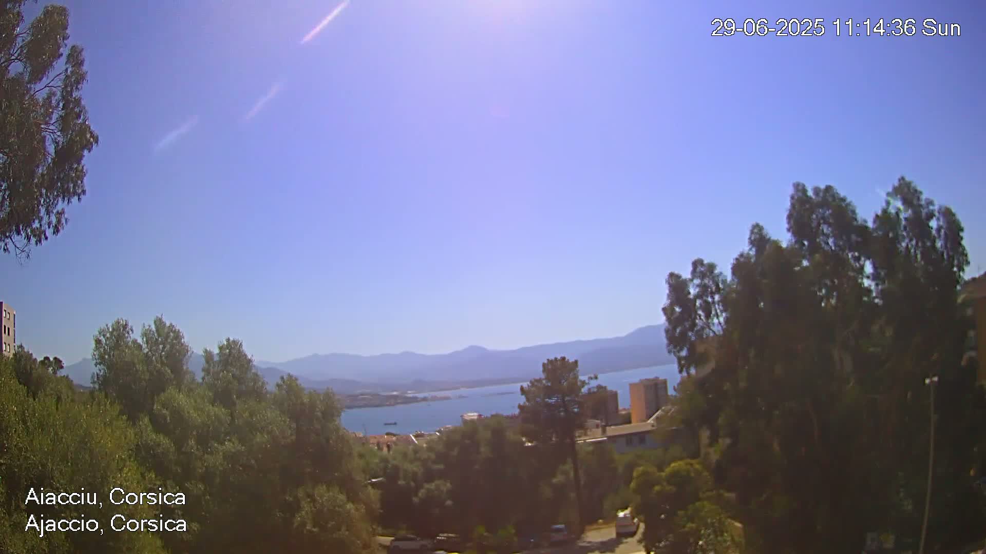 Corsica, Ajaccio City Skyline Live Cam - Ajaccio, Corse-du-Sud, Corse , France