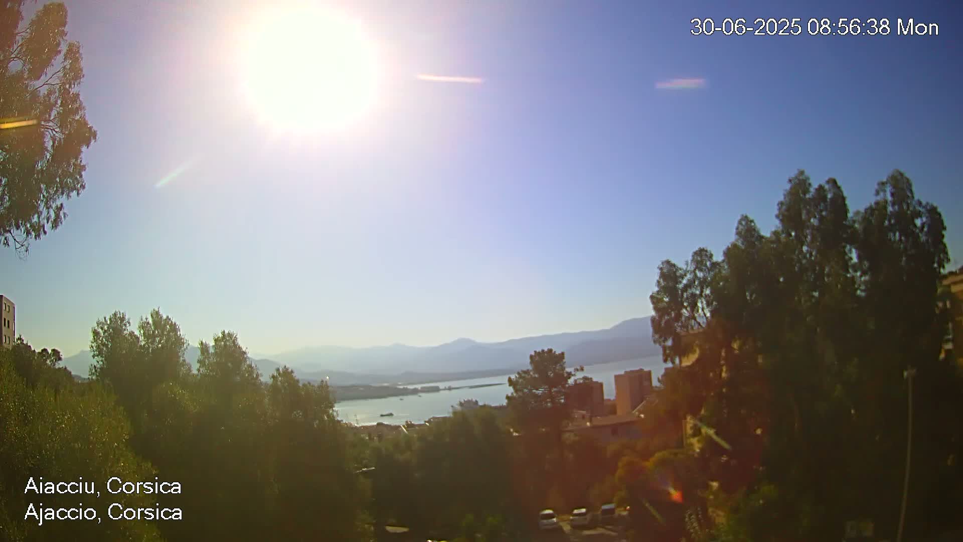 Corsica, Ajaccio City Skyline Live Cam - Ajaccio, Corse-du-Sud, Corse , France