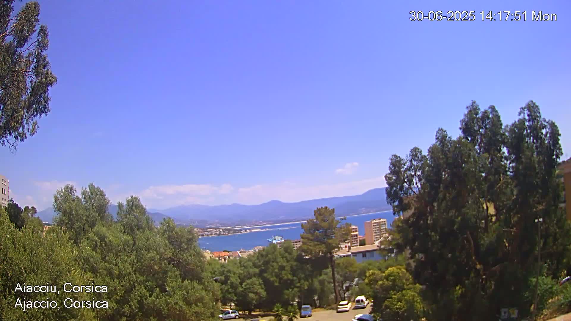 Corsica, Ajaccio City Skyline Live Cam - Ajaccio, Corse-du-Sud, Corse , France