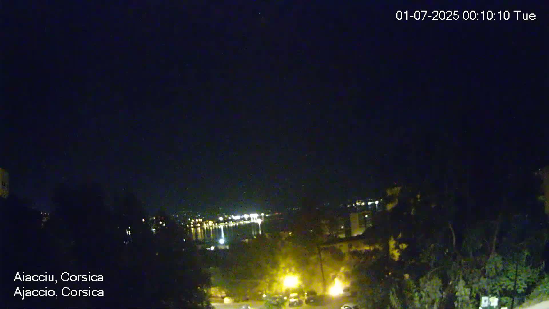 Corsica, Ajaccio City Skyline Live Cam - Ajaccio, Corse-du-Sud, Corse , France