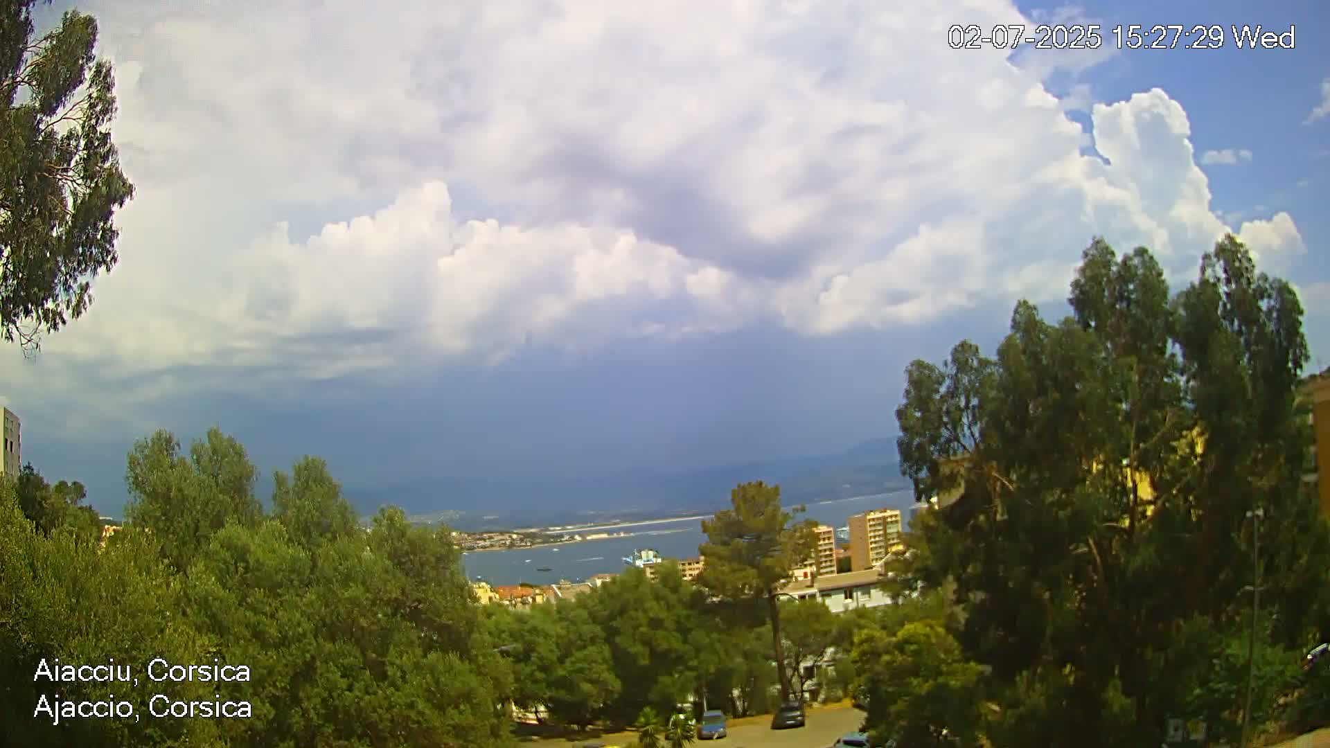 Corsica, Ajaccio City Skyline Live Cam - Ajaccio, Corse-du-Sud, Corse , France