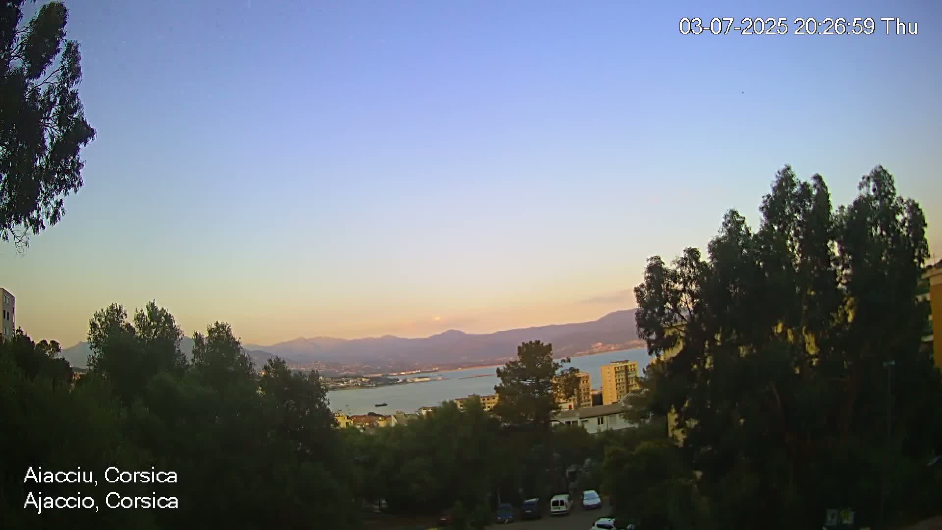 Corsica, Ajaccio City Skyline Live Cam - Ajaccio, Corse-du-Sud, Corse , France