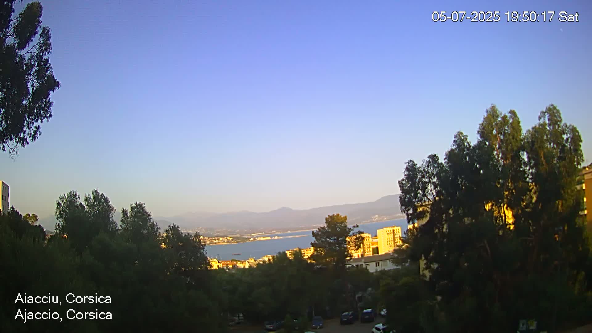 Corsica, Ajaccio City Skyline Live Cam - Ajaccio, Corse-du-Sud, Corse , France